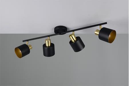 Trio Lighting Eva Σποτ σε Μαύρο Χρώμα 868800480