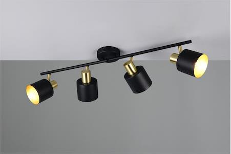 Trio Lighting Eva Σποτ σε Μαύρο Χρώμα 868800480