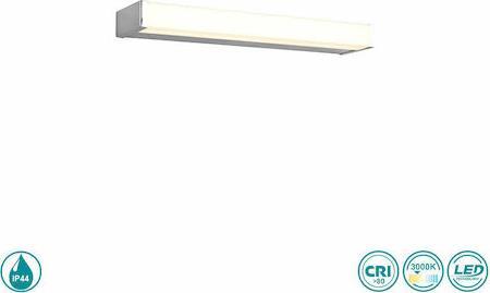 Trio Lighting Fabio Κλασικό Φωτιστικό Τοίχου με Ενσωματωμένο LED και Θερμό Λευκό Φως Ασημί Μ42cm