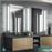 Trio Lighting Fabio Κλασικό Φωτιστικό Τοίχου με Ενσωματωμένο LED και Θερμό Λευκό Φως Ασημί Μ42cm
