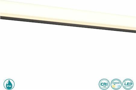 Trio Lighting Fabio Κλασικό Φωτιστικό Τοίχου με Ενσωματωμένο LED και Θερμό Λευκό Φως Μαύρο Μ120cm