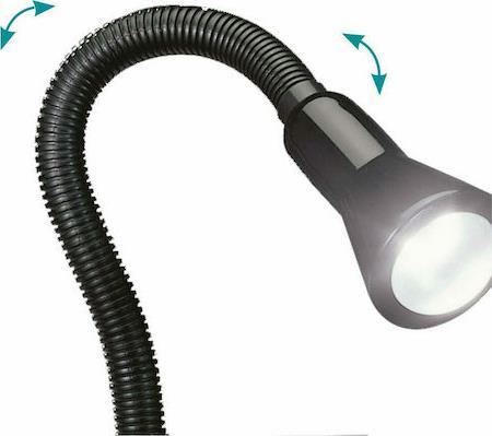 Trio Lighting Flexo Φωτιστικό Γραφείου με Εύκαμπτο Βραχίονα και Κλιπ Μαύρο
