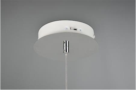 Trio Lighting Flynt Κρεμαστό Φωτιστικό Ασημί 331610106