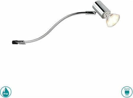 Trio Lighting Giada Μοντέρνο Φωτιστικό Τοίχου με Ντουί GU10 Ασημί