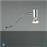 Trio Lighting Giada Μοντέρνο Φωτιστικό Τοίχου με Ντουί GU10 Ασημί