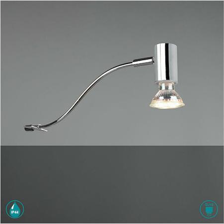 Trio Lighting Giada Μοντέρνο Φωτιστικό Τοίχου με Ντουί GU10 Ασημί