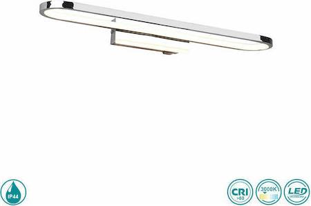 Trio Lighting Gianni Κλασικό Φωτιστικό Τοίχου με Ενσωματωμένο LED και Θερμό Λευκό Φως Ασημί Π60cm