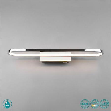 Trio Lighting Gianni Κλασικό Φωτιστικό Τοίχου με Ενσωματωμένο LED και Θερμό Λευκό Φως Ασημί Π60cm