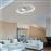Trio Lighting Granada Μοντέρνα Μεταλλική Πλαφονιέρα Οροφής με Ενσωματωμένο LED Ασημί 85cm
