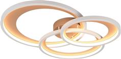 Trio Lighting Granada Πλαφονιέρα Οροφής Καφέ με Ενσωματωμένο LED 673810365