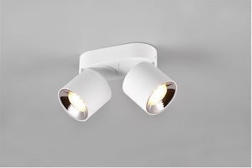 Trio Lighting Guayana Διπλό Σποτ σε Λευκό χρώμα 651000231