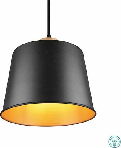Trio Lighting Harris Μοντέρνο Κρεμαστό Φωτιστικό Πολύφωτο Ράγα με 4 Λαμπτήρες E27 Μαύρο