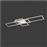 Trio Lighting Irvine Μοντέρνα Μεταλλική Πλαφονιέρα Οροφής με Ενσωματωμένο LED Ασημί 105cm