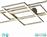 Trio Lighting Irvine Μοντέρνα Μεταλλική Πλαφονιέρα Οροφής με Ενσωματωμένο LED Ασημί 105cm