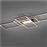 Trio Lighting Irvine Μοντέρνα Μεταλλική Πλαφονιέρα Οροφής με Ενσωματωμένο LED Ασημί 105cm 620010442
