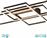Trio Lighting Irvine Μοντέρνα Μεταλλική Πλαφονιέρα Οροφής με Ενσωματωμένο LED Ασημί 105cm 620010442