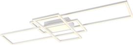 Trio Lighting Irvine Μοντέρνα Μεταλλική Πλαφονιέρα Οροφής με Ενσωματωμένο LED Λευκή 105cm