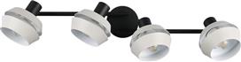 Trio Lighting Isla Σποτ με 4 Φώτα και με Ντουί E14 σε Γκρι Χρώμα R86364076
