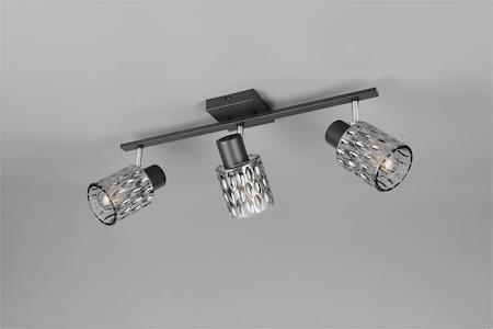 Trio Lighting Jack Σποτ σε Μαύρο Χρώμα R86423032