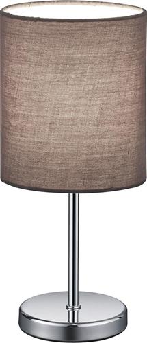 Trio Lighting Jerry Πορτατίφ με Γκρι Καπέλο και Ασημί Βάση R50491011