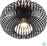 Trio Lighting Johann Μοντέρνα Μεταλλική Πλαφονιέρα Οροφής με Ντουί E27 Μαύρη 30cm