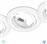 Trio Lighting Jura Στρογγυλό Μεταλλικό Χωνευτό Σποτ με Ντουί GU10 Λευκό 3τμχ 8.3x7cm