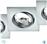 Trio Lighting Jura Τετράγωνο Μεταλλικό Πλαίσιο για Σποτ με Ντουί GU10 3τμχ Ασημί 8x8cm