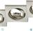 Trio Lighting Jura Τετράγωνο Μεταλλικό Πλαίσιο για Σποτ με Ντουί GU10 3τμχ Ασημί 8x8cm 650000307