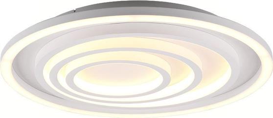 Trio Lighting Kagawa Μοντέρνα Μεταλλική Πλαφονιέρα Οροφής με Ενσωματωμένο LED Λευκή 50cm