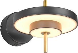 Trio Lighting Keaton Μοντέρνο Φωτιστικό Τοίχου Μαύρο 240270180