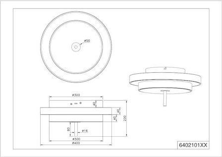 Trio Lighting Keaton Πλαφονιέρα Οροφής Γκρι 640210176