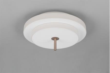 Trio Lighting Keaton Πλαφονιέρα Οροφής Γκρι 640210176