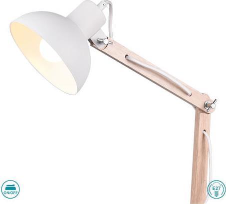 Trio Lighting Kimi Φωτιστικό Γραφείου με Σπαστό Βραχίονα Λευκό Υ37.5cm