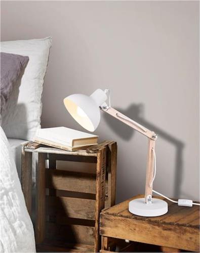 Trio Lighting Kimi Φωτιστικό Γραφείου με Σπαστό Βραχίονα Λευκό Υ37.5cm