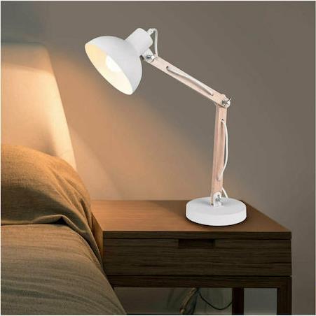 Trio Lighting Kimi Φωτιστικό Γραφείου με Σπαστό Βραχίονα Λευκό Υ37.5cm