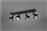 Trio Lighting Leon Σποτ με 4 Φώτα και Ντουί GU10 Μαύρο