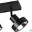Trio Lighting Leon Σποτ με 4 Φώτα και Ντουί GU10 Μαύρο