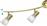Trio Lighting Levisto Σποτ με 4 Φώτα και Ντουί E14 Χρυσό