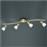 Trio Lighting Levisto Σποτ με 4 Φώτα και Ντουί E14 Χρυσό