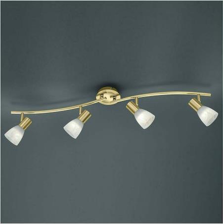 Trio Lighting Levisto Σποτ με 4 Φώτα και Ντουί E14 Χρυσό