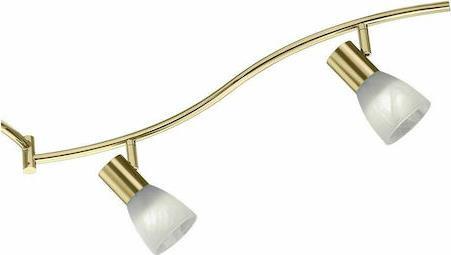 Trio Lighting Levisto Σποτ με 6 Φώτα και Ντουί E14 Χρυσό