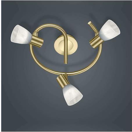 Trio Lighting Levisto Τριπλό Σποτ με Ντουί E14 Χρυσό 871090308