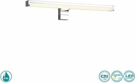 Trio Lighting Lino Κλασικό Φωτιστικό Τοίχου με Ενσωματωμένο LED και Θερμό Λευκό Φως Ασημί Μ40cm