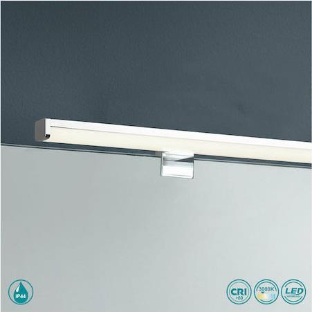 Trio Lighting Lino Κλασικό Φωτιστικό Τοίχου με Ενσωματωμένο LED και Θερμό Λευκό Φως Ασημί Μ40cm