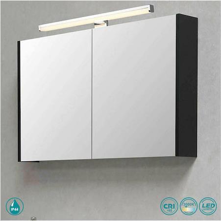 Trio Lighting Lino Κλασικό Φωτιστικό Τοίχου με Ενσωματωμένο LED και Θερμό Λευκό Φως Ασημί Μ40cm