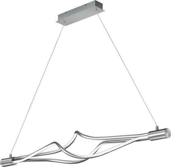 Trio Lighting Loop Μοντέρνο Κρεμαστό Φωτιστικό Ράγα με Ενσωματωμένο LED Ασημί