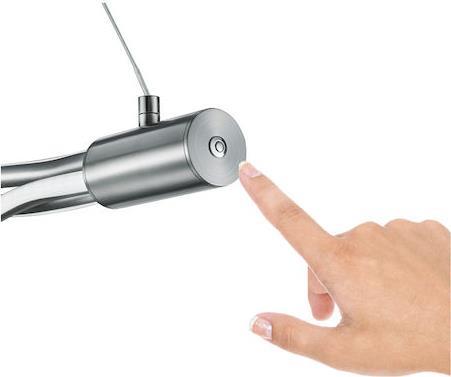 Trio Lighting Loop Μοντέρνο Κρεμαστό Φωτιστικό Ράγα με Ενσωματωμένο LED Ασημί