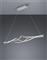 Trio Lighting Loop Μοντέρνο Κρεμαστό Φωτιστικό Ράγα με Ενσωματωμένο LED Ασημί