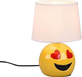Trio Lighting Loveley Πορτατίφ με Λευκό Καπέλο και Κίτρινη Βάση R51191001