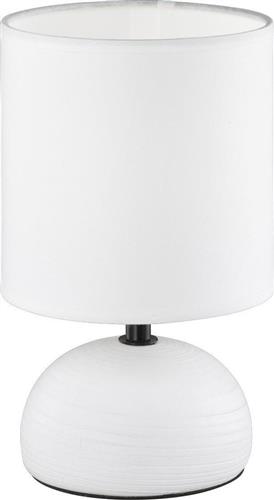 Trio Lighting Luci Πορτατίφ με Λευκό Καπέλο και Λευκή Βάση R50351001